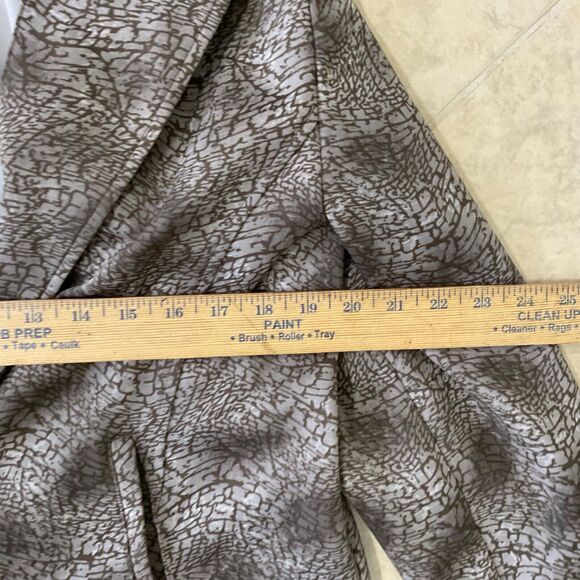 Chico’s Blazer Jacket Size XL Geometric abstract Print Open Front Knit Career - Picture 9 of 12